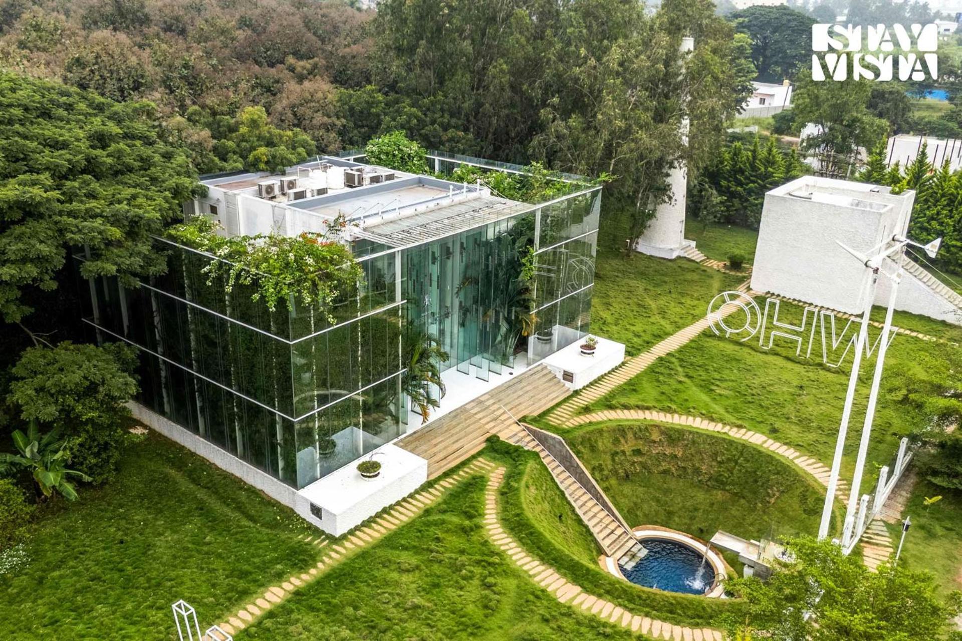 The Crystal Hall India'S Only All Glass Villa Bangalore Eksteriør billede